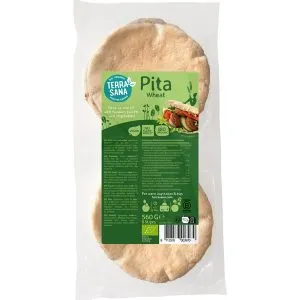 TerraSana Pitabroodjes Tarwe (560 gr)