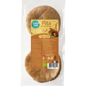 TerraSana Pitabroodjes Volkoren Bio (560 gr)