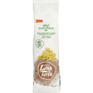Luna e Terra Spelt Schelppasta Wit demeter bio (250 gr)