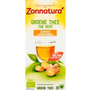Zonnaturagroene Thee Gember Bio (34 gr)