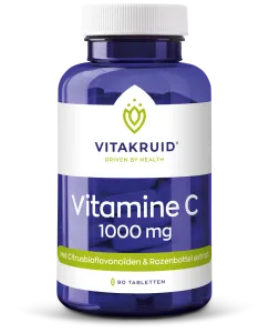 Vitakruid Vitamine C 1000 met Bioflavonoïden & Rozenbottel (90 tabletten)