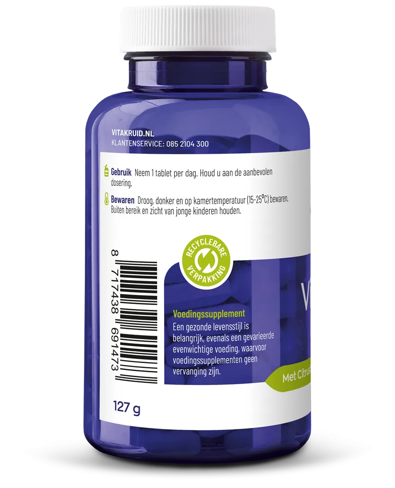 Vitakruid Vitamine C 1000 Met Bioflavonoïden & Rozenbottel (90 tabletten)