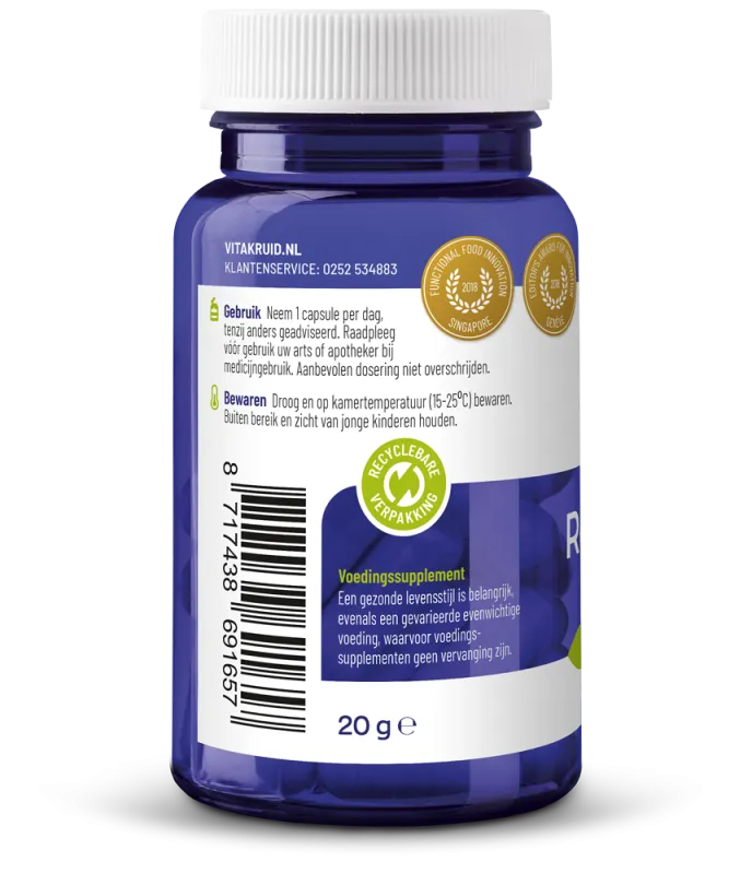 Vitakruid Resveratrol (Veri-Te®) 200 Mg Met Bioperine® (60 vega capsules)