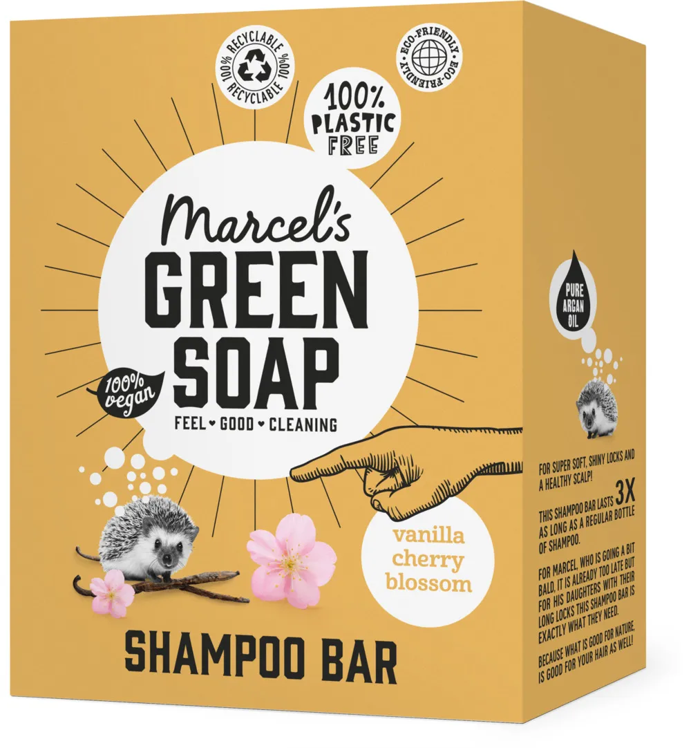 Marcel's Green Soap Shampoo bar vanilla & cherry (90 gr) - image 2