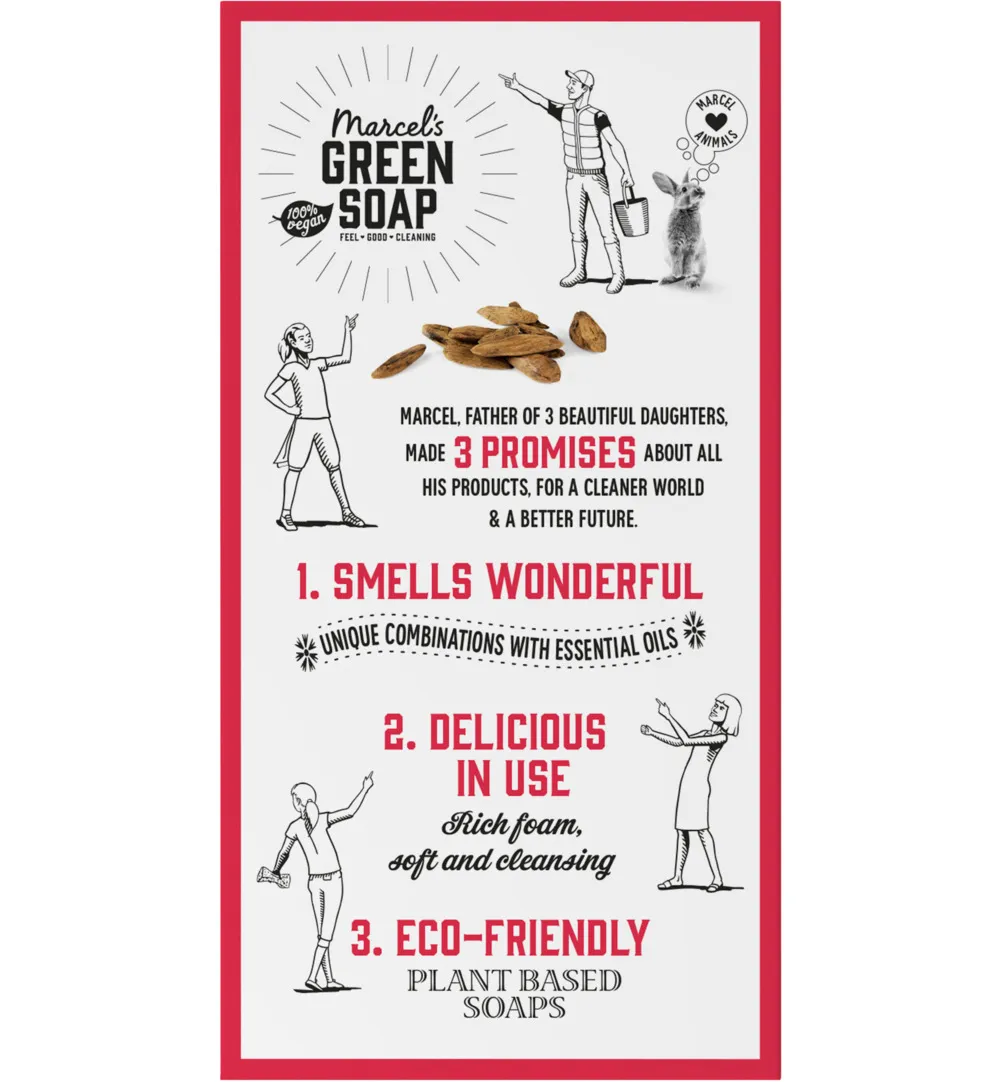 Marcel's Green Soap Shower bar argan & oudh (150 gr) - image 4