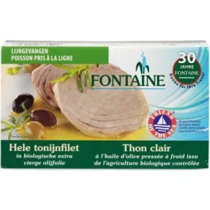 Fontaine Tonijnfilet In Olijfolie Bio (120 gr)