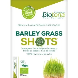 Biotona Barleygrass raw shots 2.2gram bio (20 stuks)