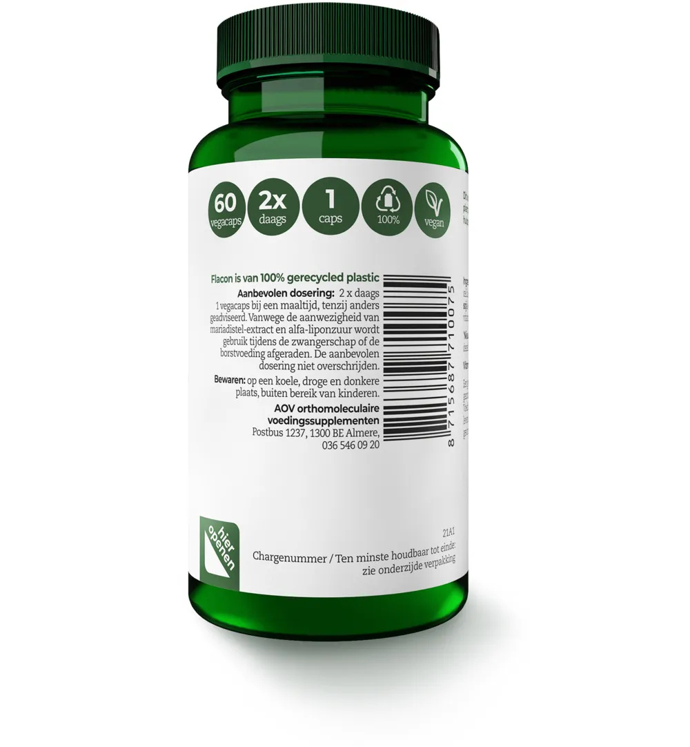 Aov 1007 Levernorm Vh Levercomplex (60 vega capsules) - image 2