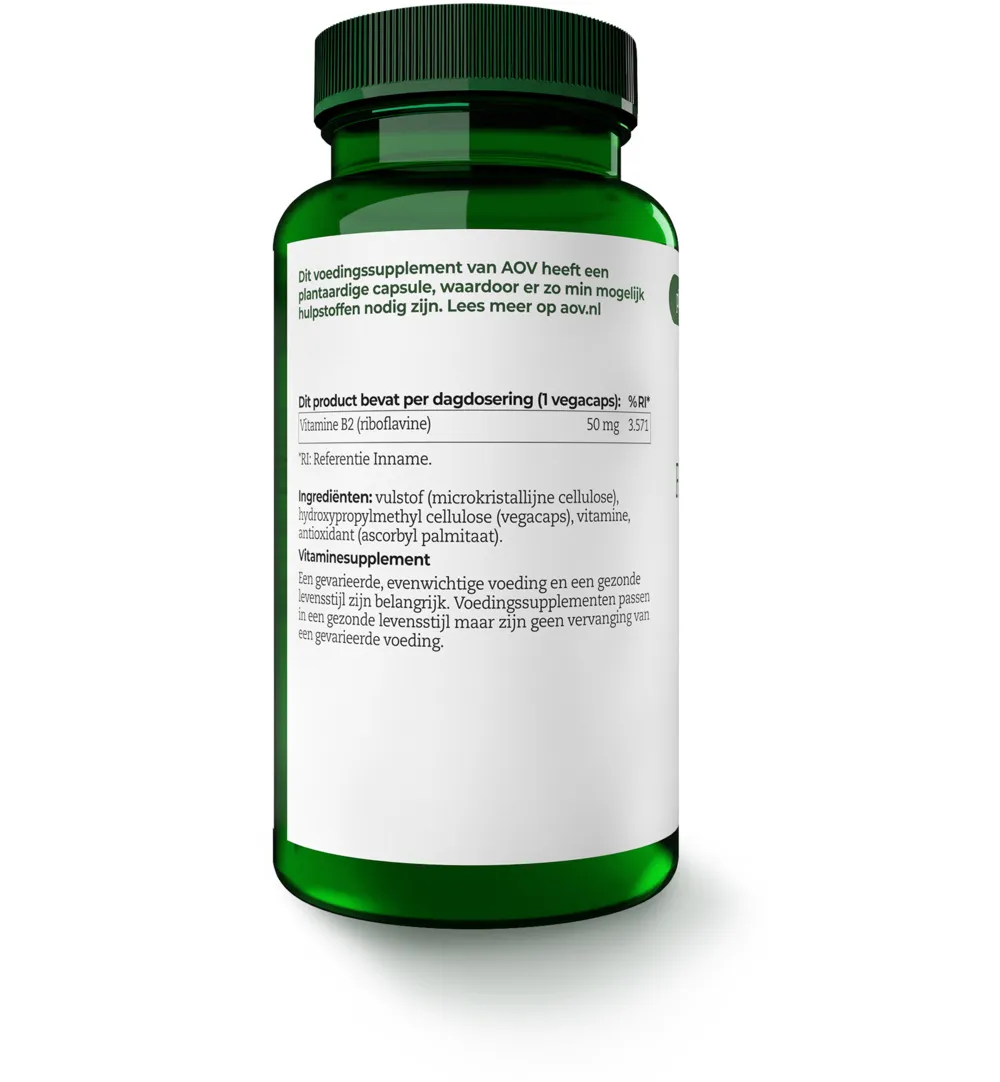 AOV 201 Riboflavine 50mg (100 vega capsules)