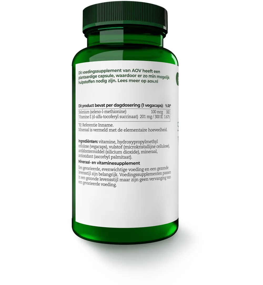 AOV 523 Selenium & Vitamine E (60 vega capsules)
