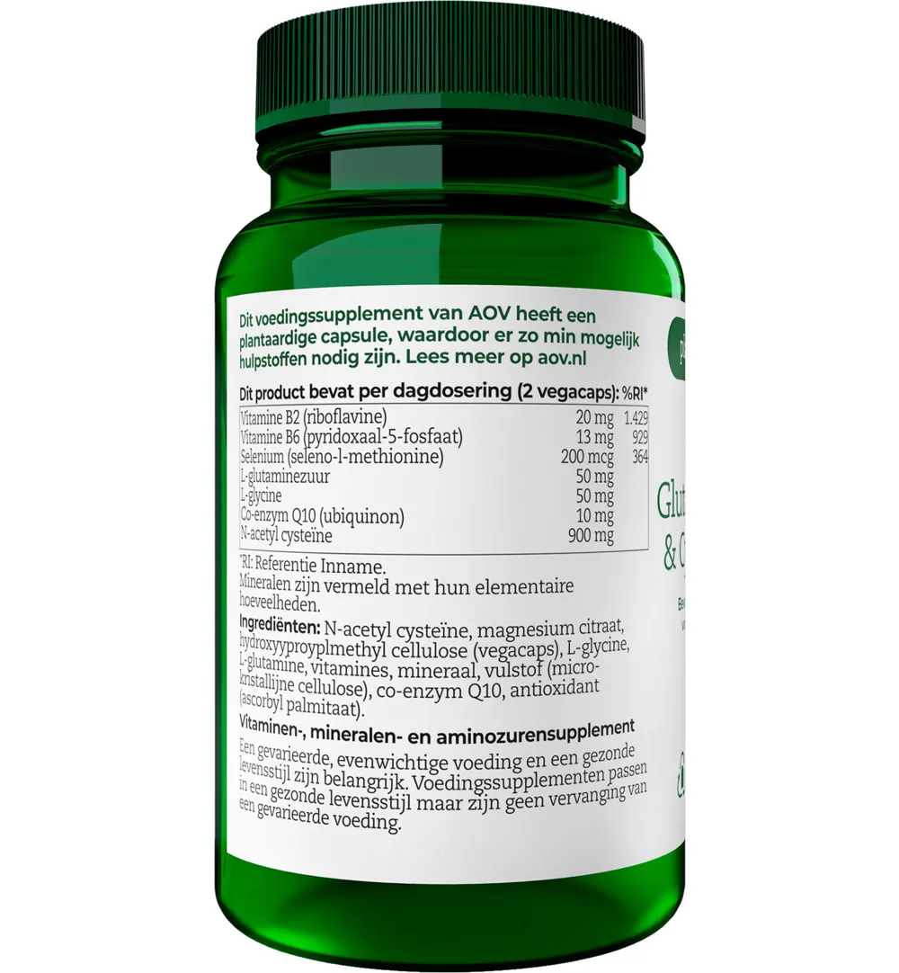 AOV 913 Glutamine- glycine & cysteinecomplex (30 vega capsules) - image 2