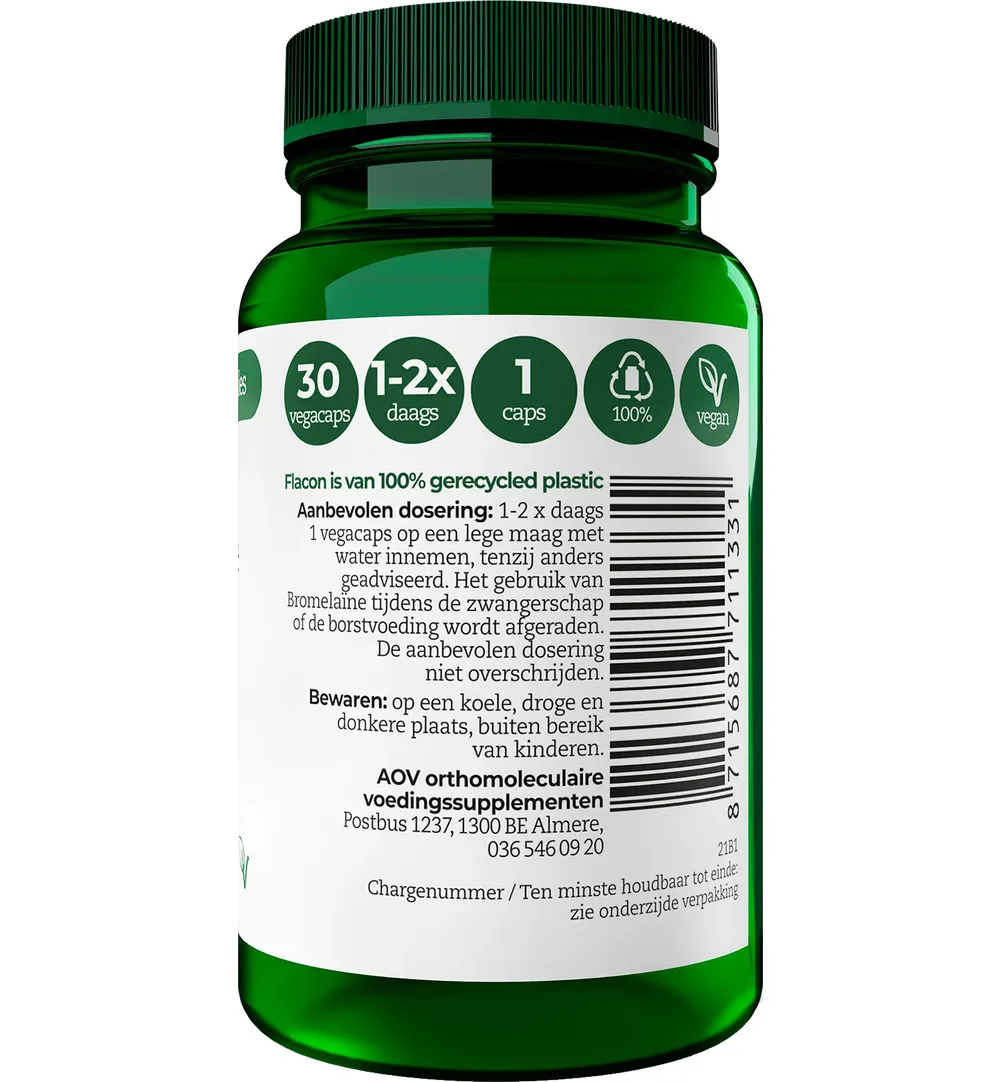 Aov 1133 Bromelaine (30 vega capsules) - image 2