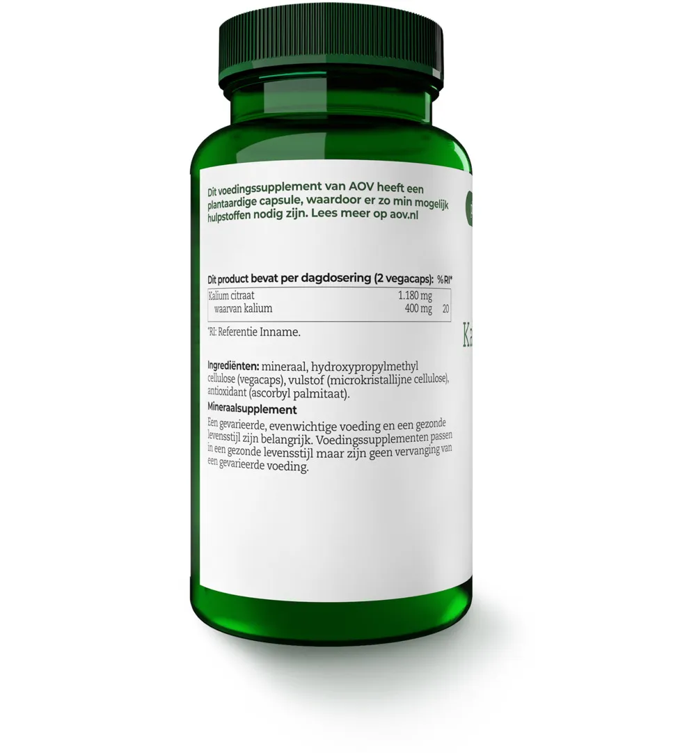 AOV 562 Kalium citraat 200mg (90 vega capsules)