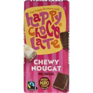 Happy Chocolate Puur Nougat Bio (100 gr)