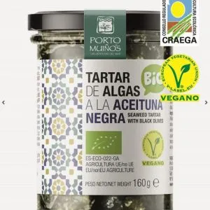 Porto Muinos Zeewier Spread Olijf Bio (160 gr)
