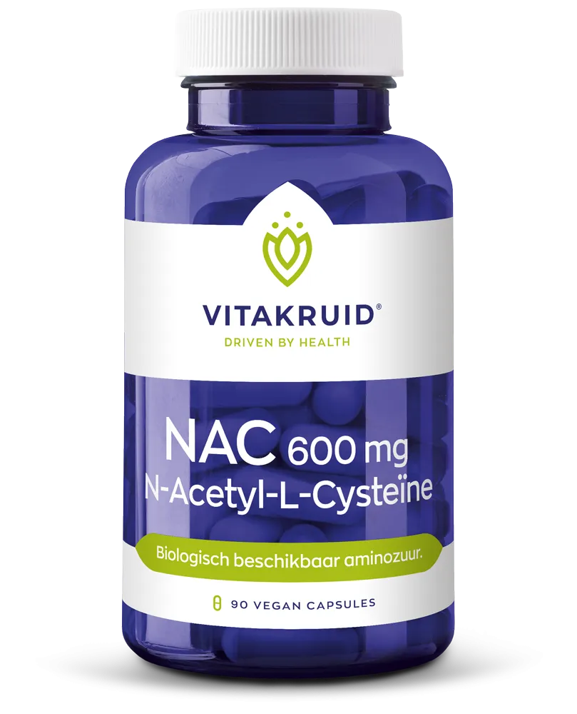 Vitakruid Nac 600 Mg N-Acetyl-L-Cysteïne (90 vega capsules)