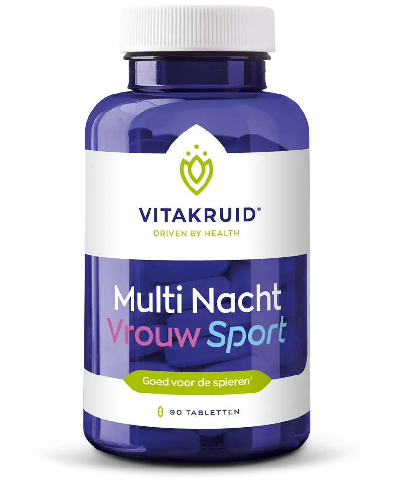 Vitakruid Multi Nacht Vrouw Sport 100% Vegan (90 tabletten)