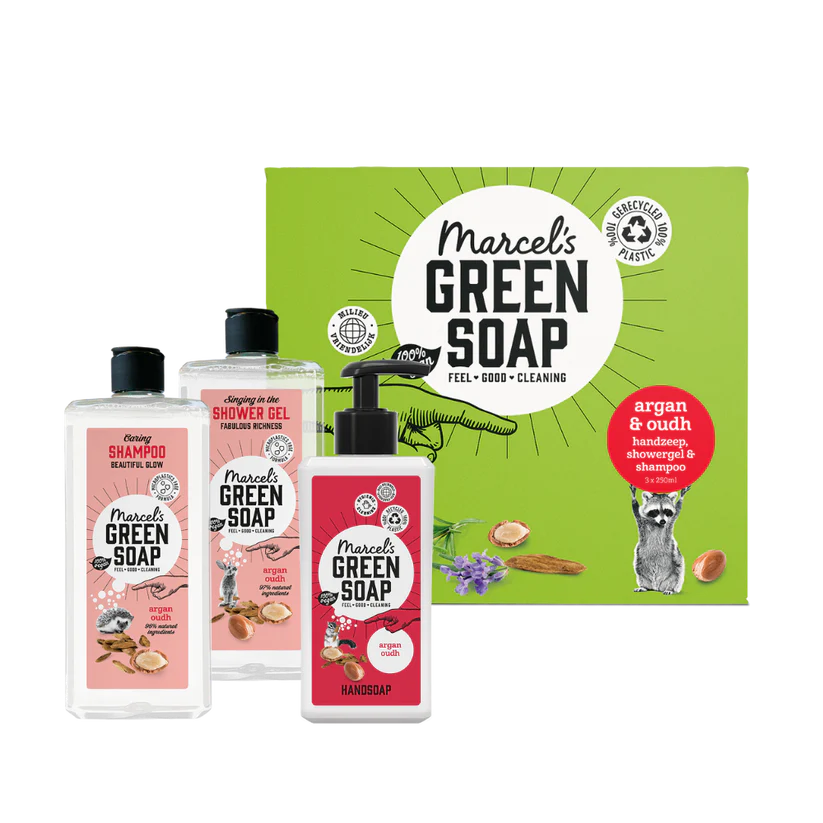 Marcel's Green Soap Giftbox argan & oudh (1 set)
