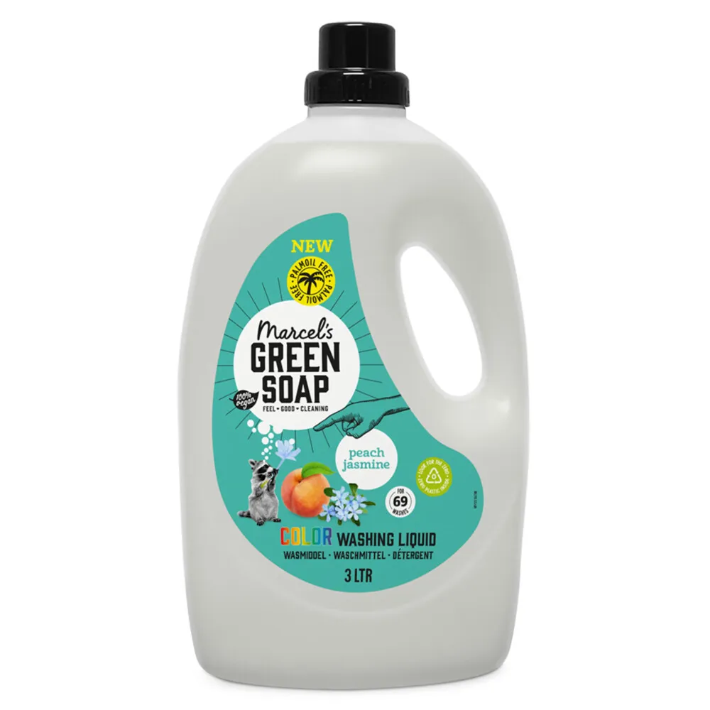Marcel's Green Soap Wasmiddel kleur perzik & jasmijn (3000 ml)