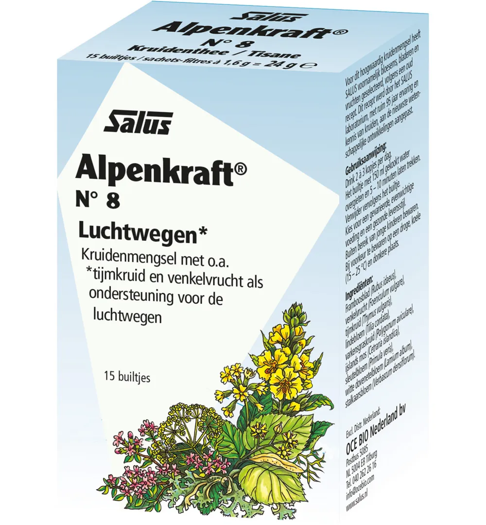 Salus Kruidenthee 8 Alpenkraft (15 stuks)