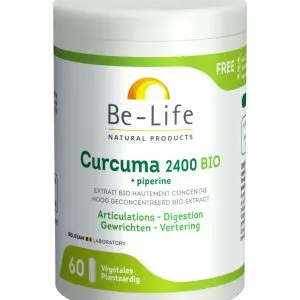 Be-Life Curcuma 2400 + piperine bio (60 softgels)