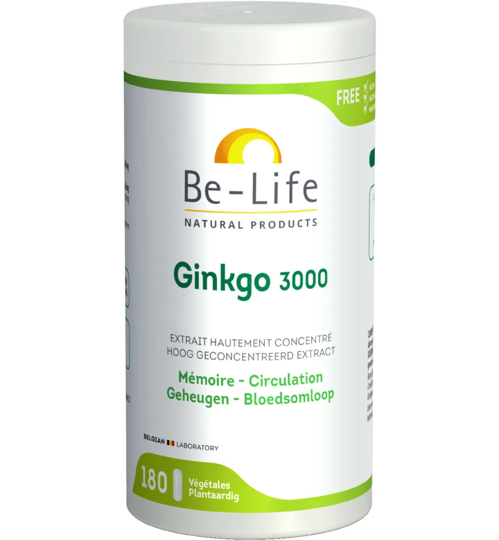 Be-Life Gink-go 3000 bio (180 softgels)