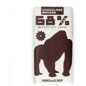 Chocolatemakers Gorilla bar 68% puur bio (80 gr)