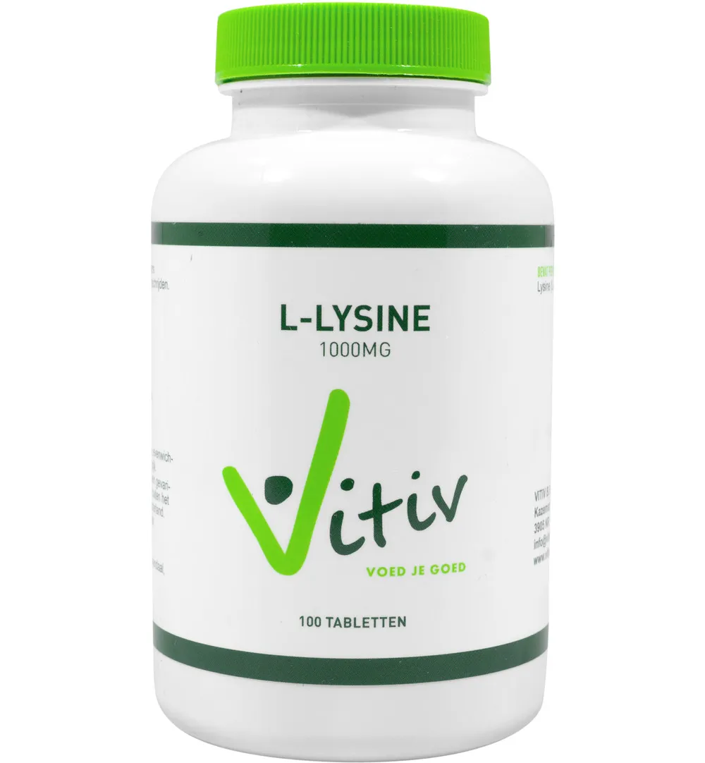 Vitiv L-lysine 1000 mg (100 tabletten)
