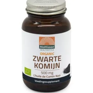 Mattisson Organic Zwarte Komijn 500Mg Bio (90 capsules)