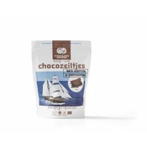 Chocolatemakers Chocozeiltjes Donkere Melk 52% Koffie & Nibs Bio (100 gr)