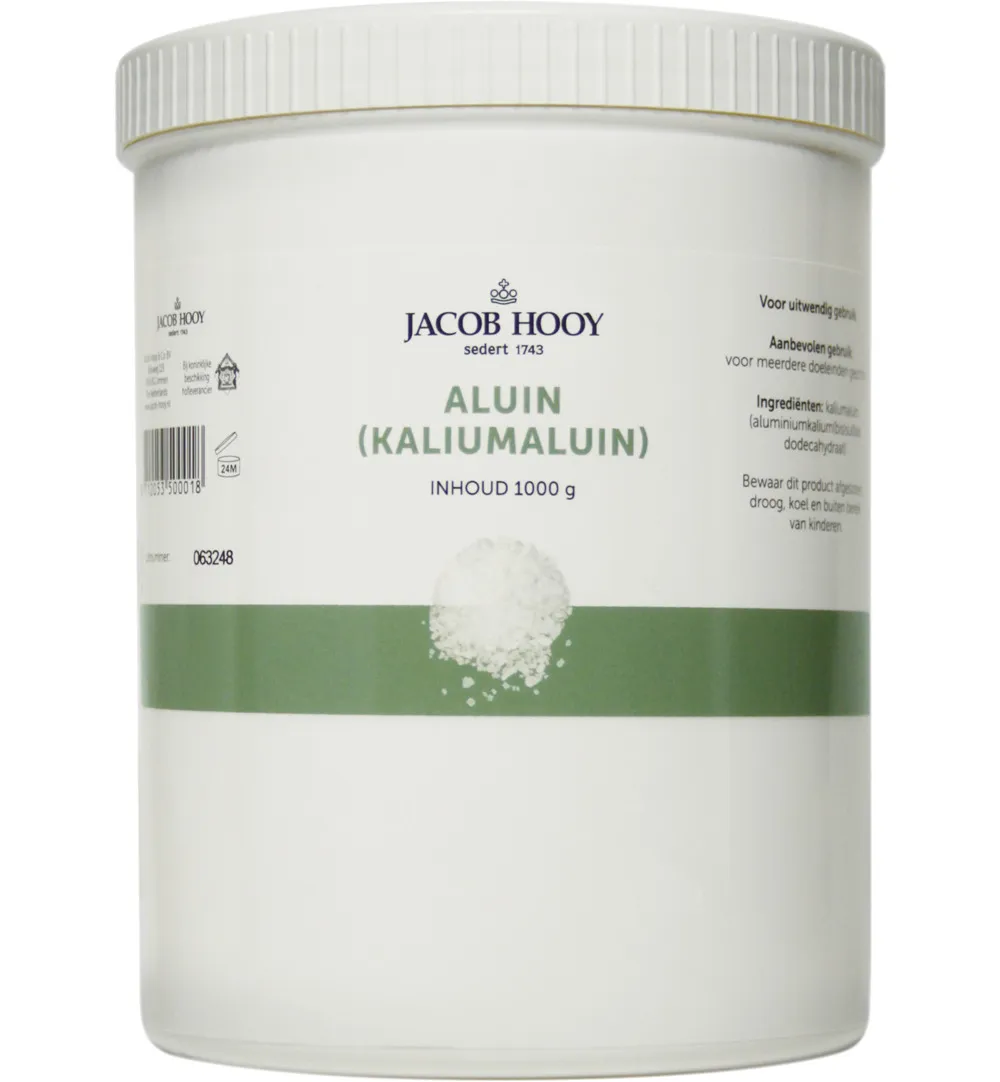 Jacob Hooy Aluin meelkristal pot (1000 gr)