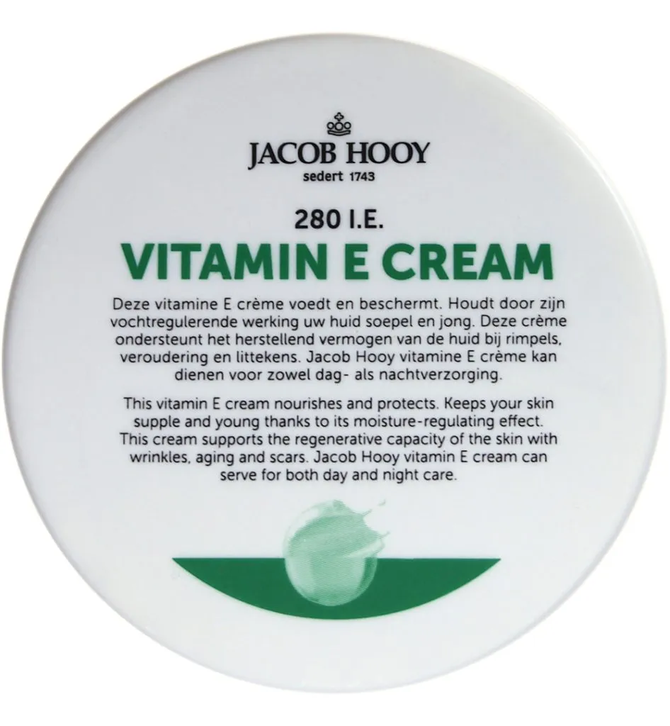 Jacob Hooy Vitamine E creme (140 ml)