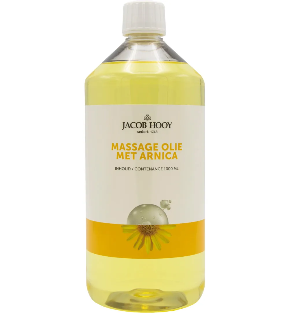 Jacob Hooy Massageolie met natuurlijke arnica (1000 ml)