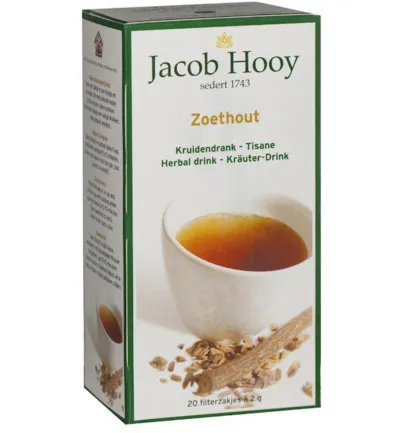 Jacob Hooy Zoethout Thee (20 stuks)