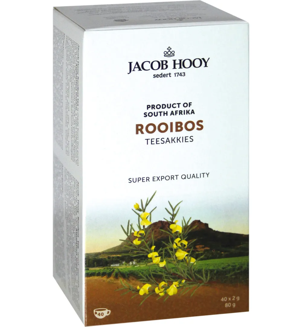 Jacob Hooy Rooibosthee Sakkies (40 stuks)
