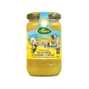 De Traay Bloemenhoning Creme Bio (900 gr)