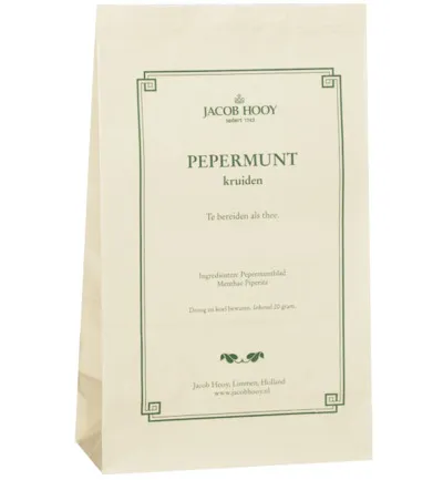 Jacob Hooy Pepermuntblad heel 1e kwaliteit (20 gr)