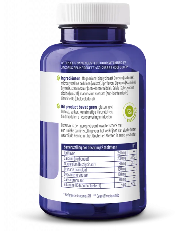 Vitakruid Ostamax Met Oa Calcium & Magnesium (90 tabletten) - image 2
