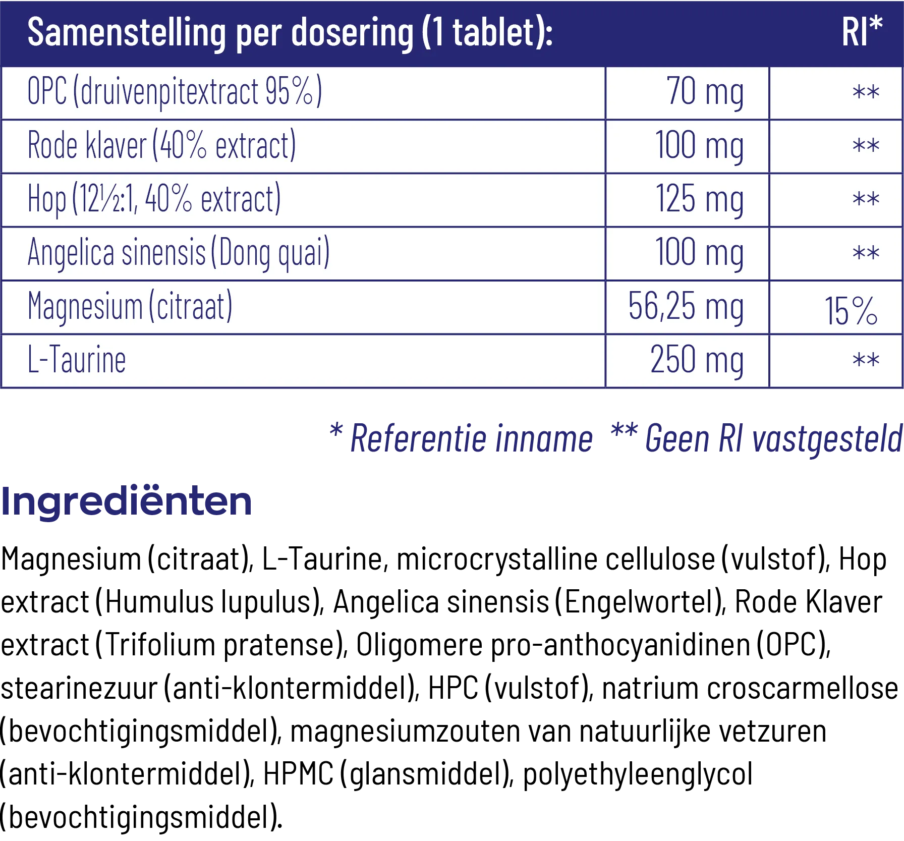 Vitakruid Feminosan Overgang Complex Oa Rode Klaver & Hop (90 tabletten) - image 3