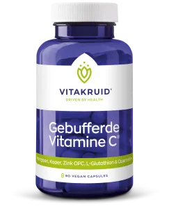 Vitakruid Gebufferde Vitamine C met Zink OPC Quercetine (90 vega capsules)