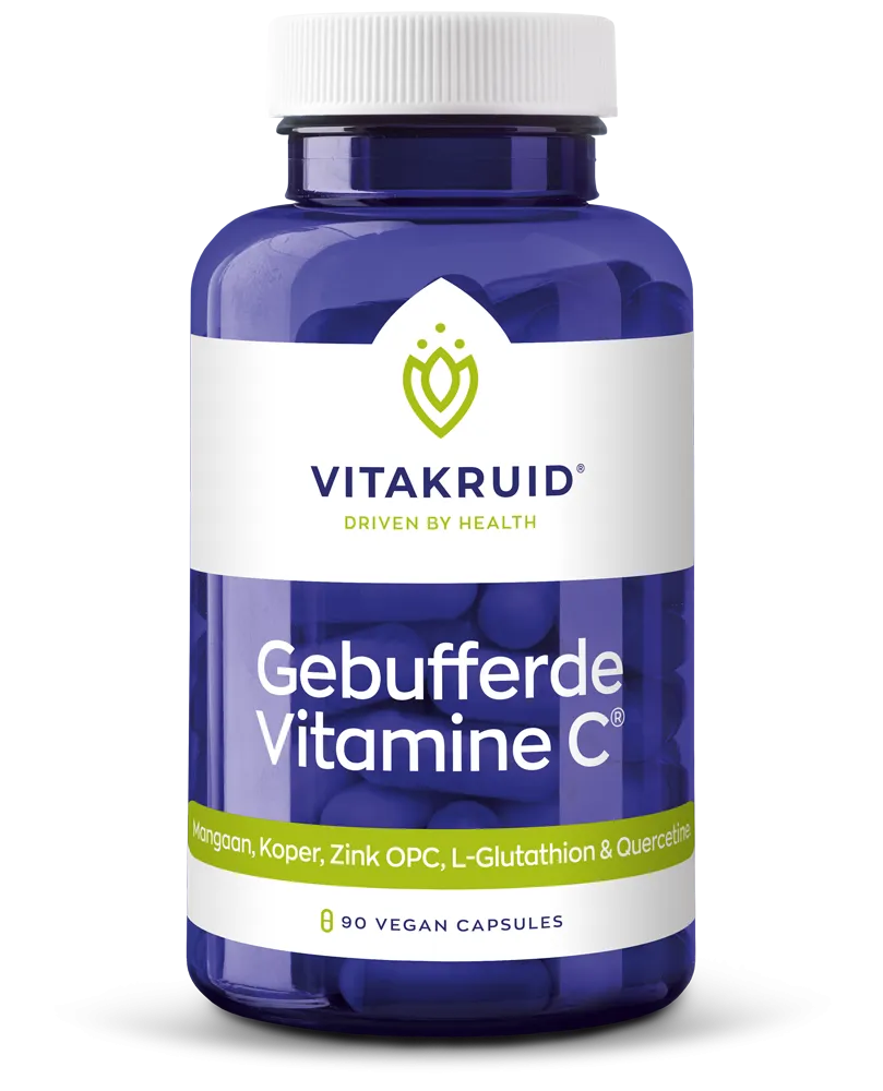 Vitakruid Gebufferde Vitamine C Met Oa Zink Opc Quercetine (90 vega capsules)
