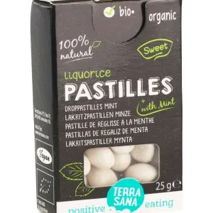 TerraSana Droppastilles mint bio (25 gr)