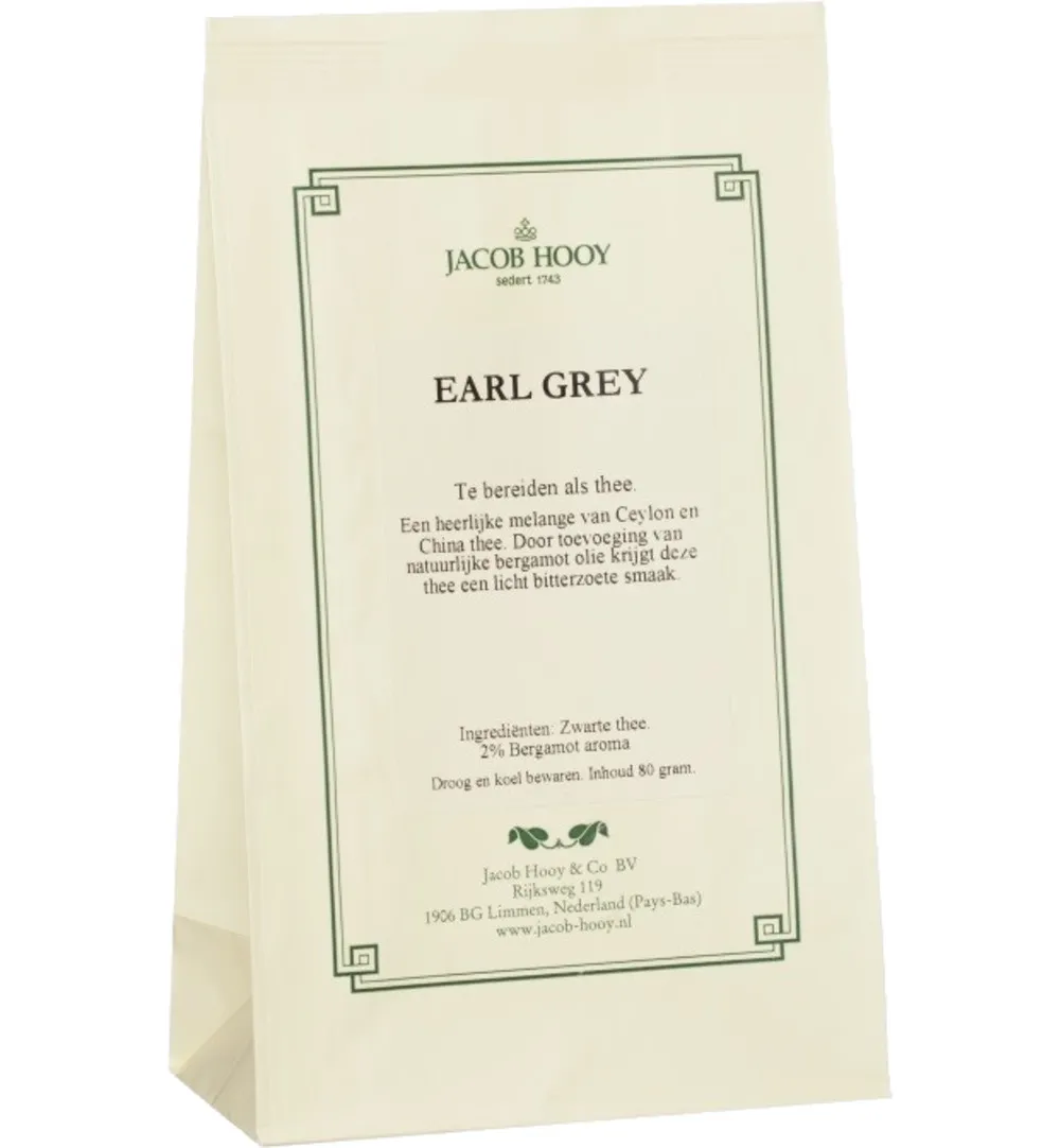 Jacob Hooy Earlgrey Thee (80 gr)