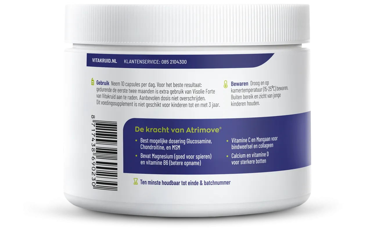 Vitakruid Atrimove® Glucosamine Chondroïtine Msm Complex (300 Capsules)