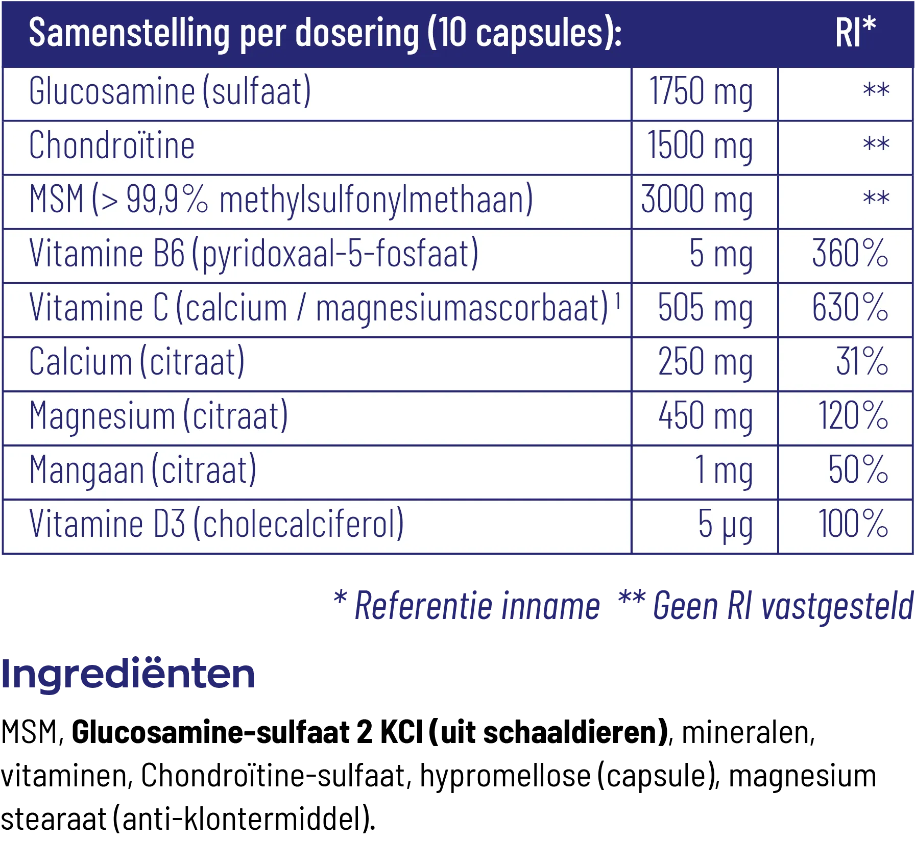 Vitakruid Atrimove® Glucosamine Chondroïtine Msm Complex (300 Capsules) - image 4