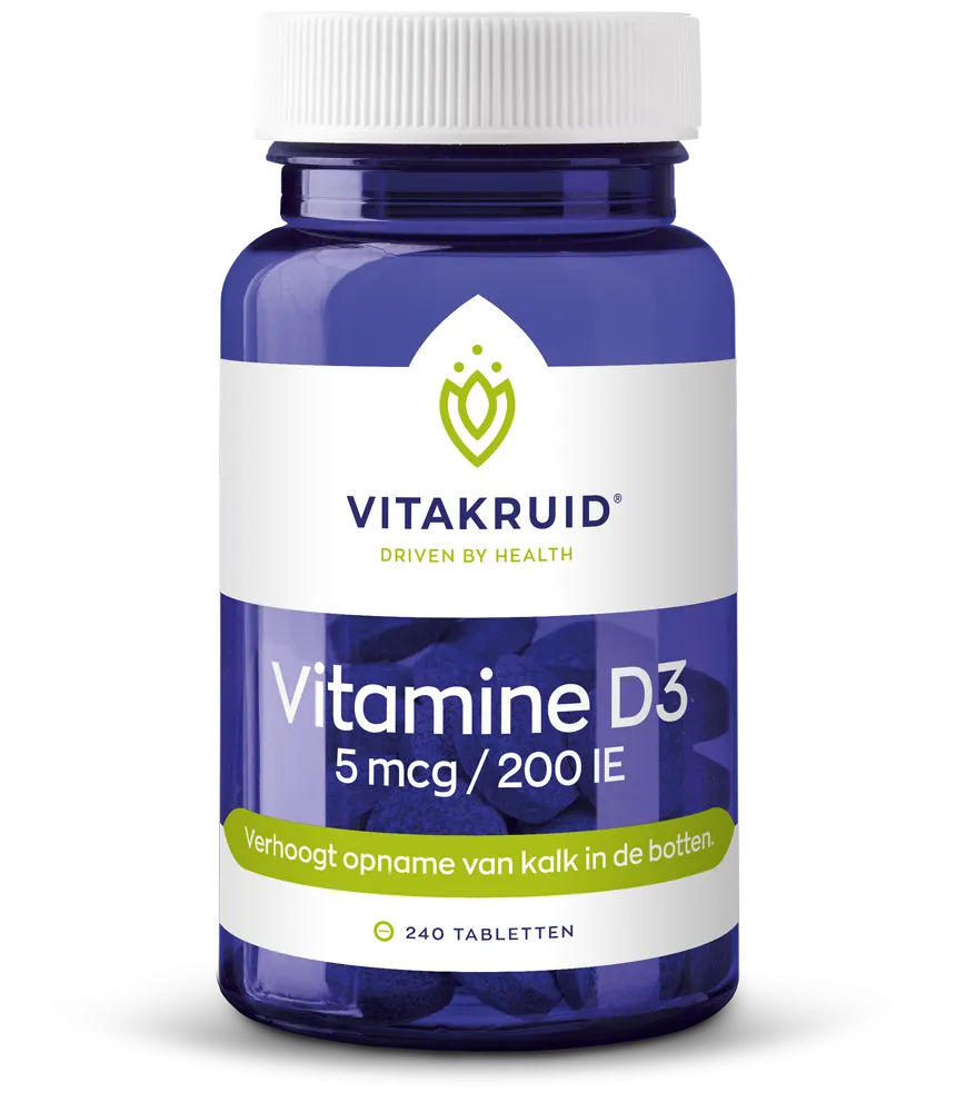 Vitakruid Vitamine D3 5 Mcg / 200 Ie (240 tabletten)