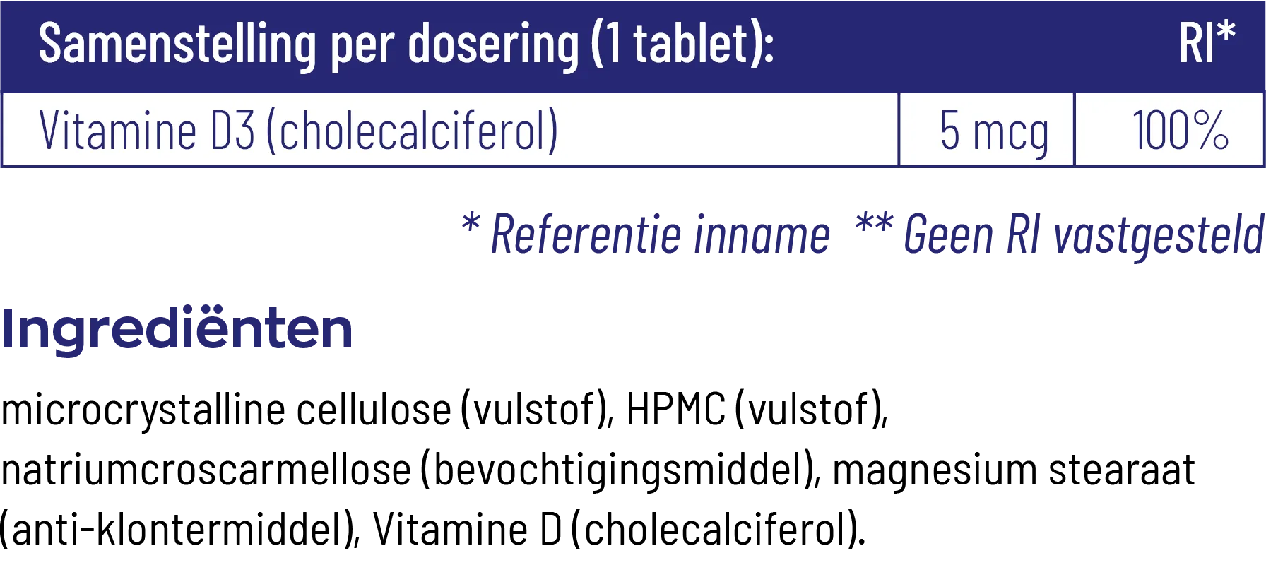 Vitakruid Vitamine D3 5 Mcg / 200 Ie (240 tabletten) - image 3
