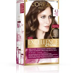 L'Oréal Excellence 4.3 Midden Goudbruin (1 set)