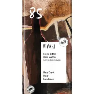 Vivani Chocolade puur delicaat 85% Santo Domingo bio (100 gr)