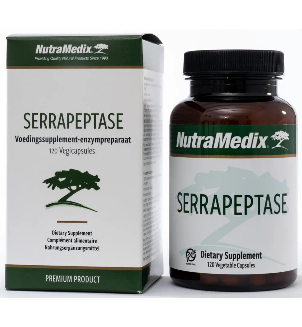 Nutramedix Serrapeptase 500 Mg (120 vega capsules)